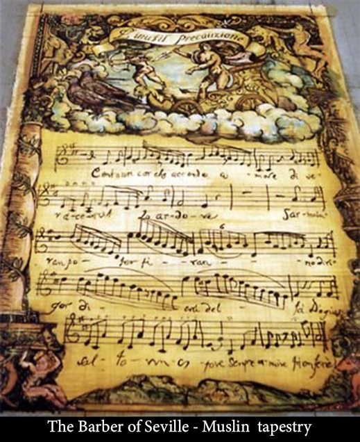 The Barber of Seville - Muslin tapestry