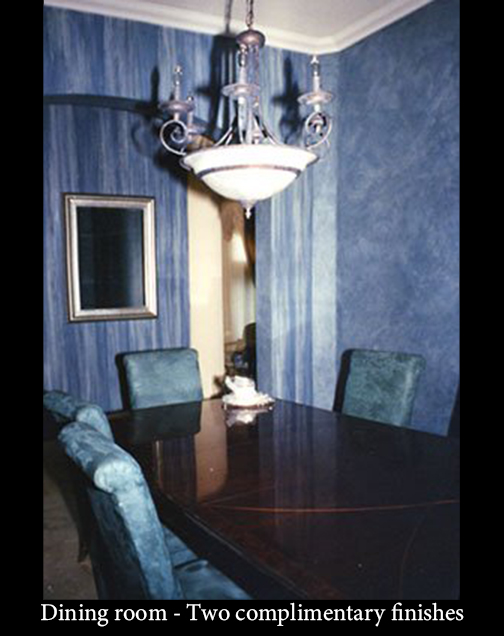 Dining room - Two complimentary finishes