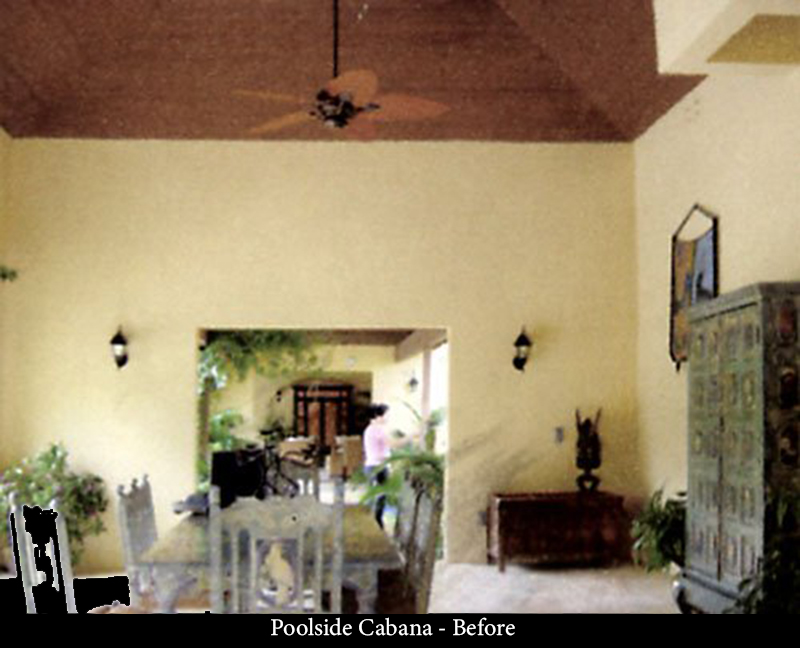 Poolside Cabana - Before
